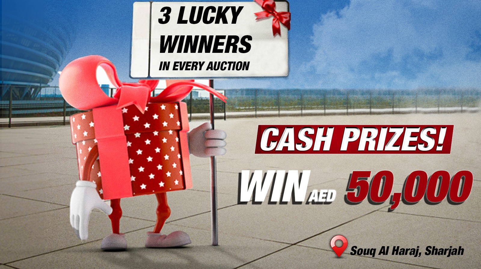 Everyone is a Winner at Marhaba Auctions: Win Big at Souq Al Haraj Branch