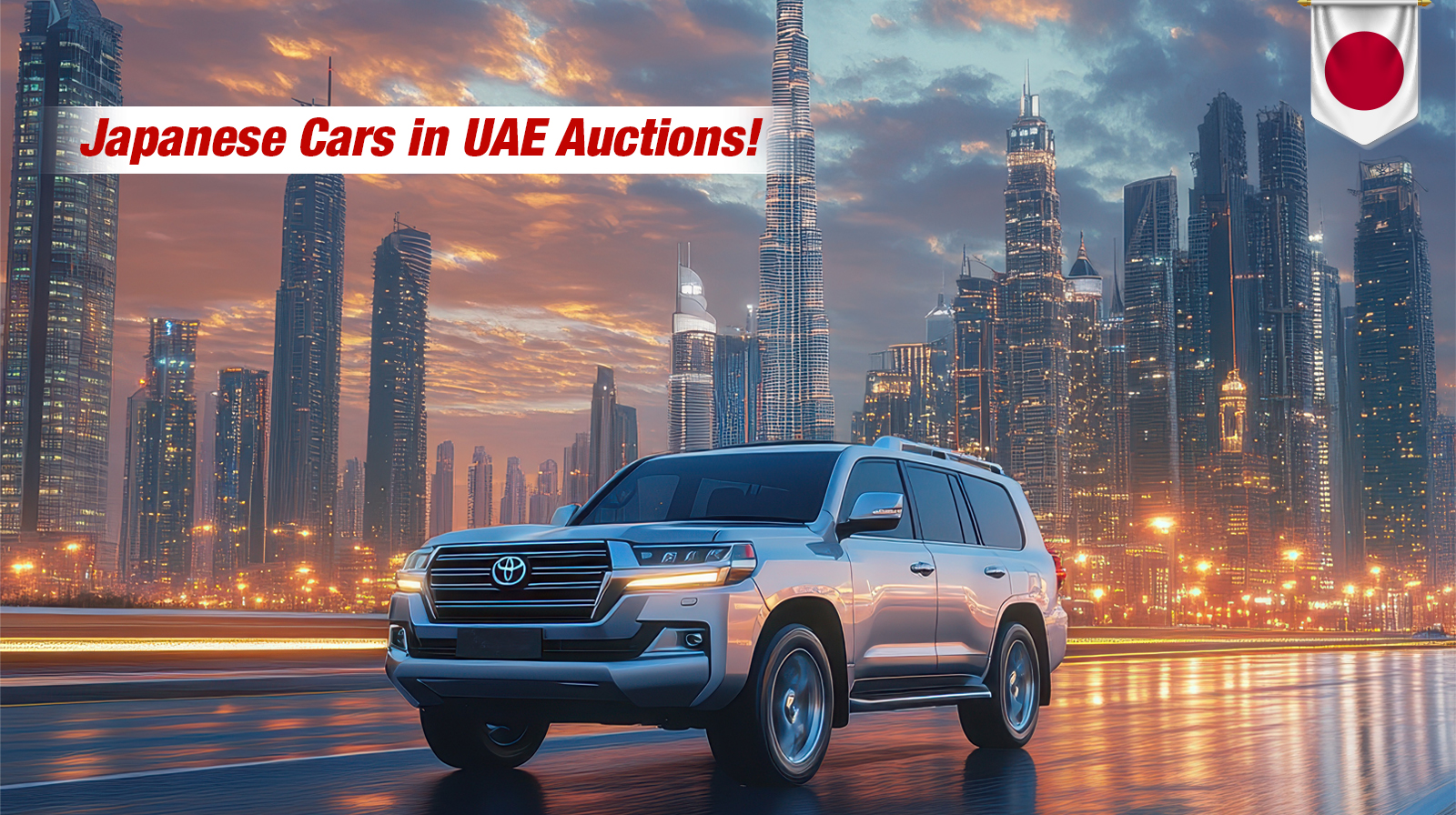 Japanese Cars in UAE Auctions: Toyota, Nissan & More