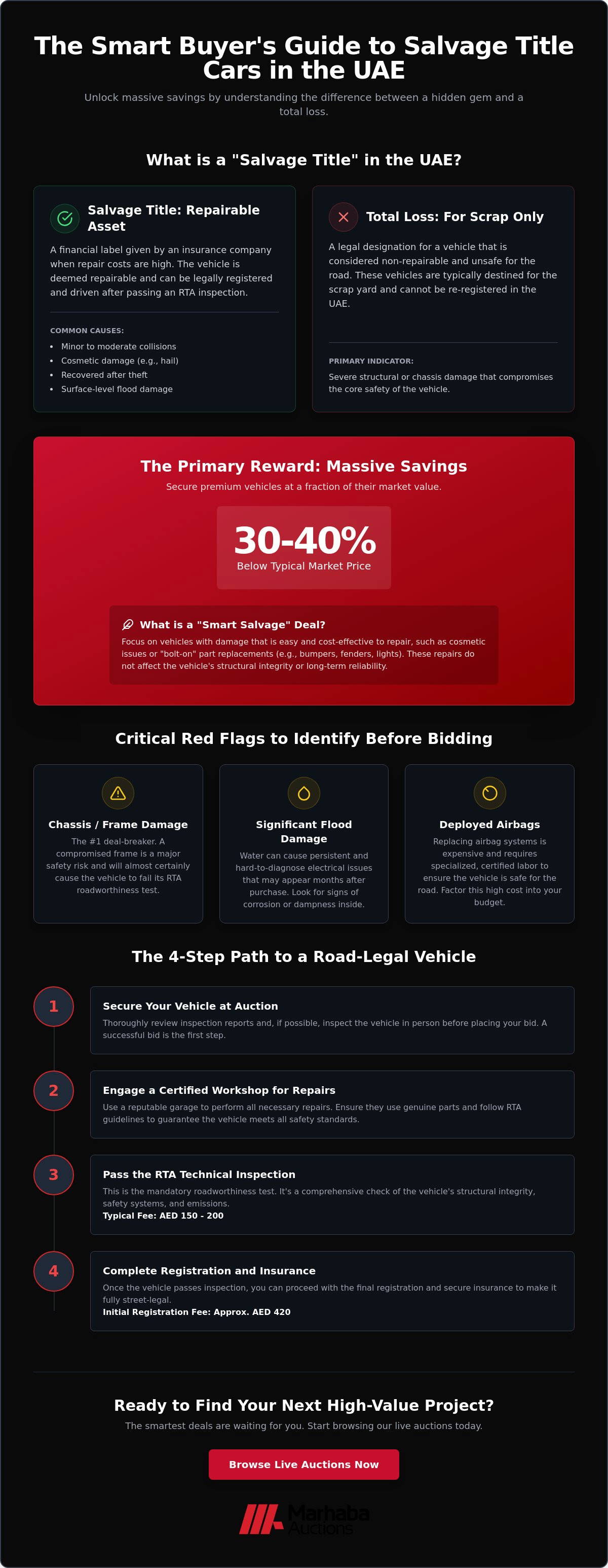 Salvage Title Cars in the UAE: The Complete Reference Guide (2026)