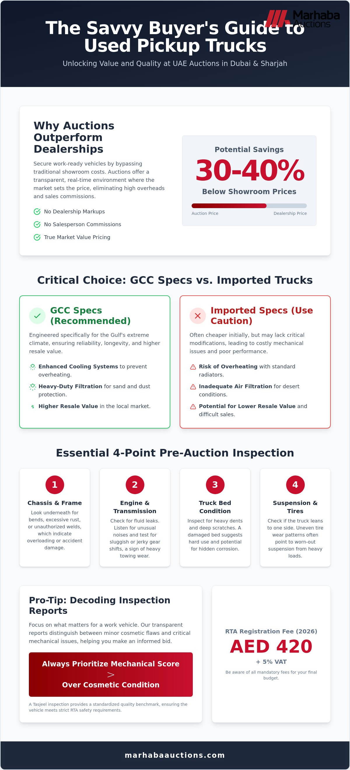 Used Pickup Truck Auction UAE: The 2026 Comprehensive Buyer’s Guide