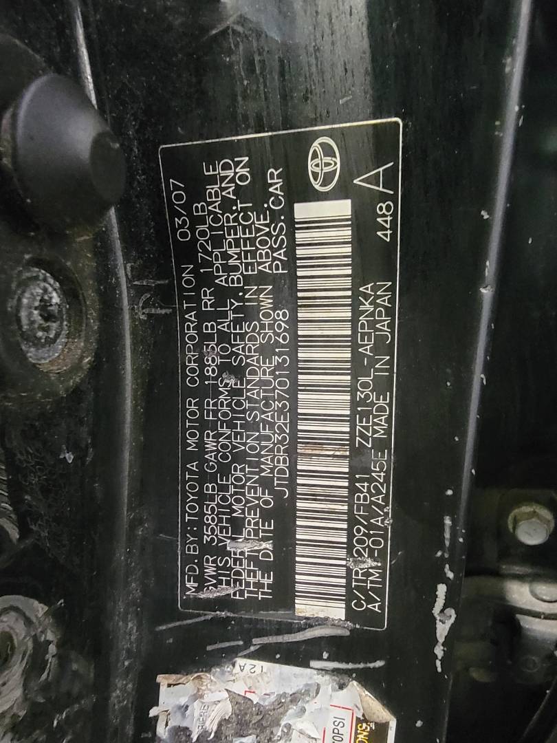 2007 TOYOTA COROLLA — 142053 Miles — Lot E370131698 — Main - Marhaba Auctions Used Cars - Image 9