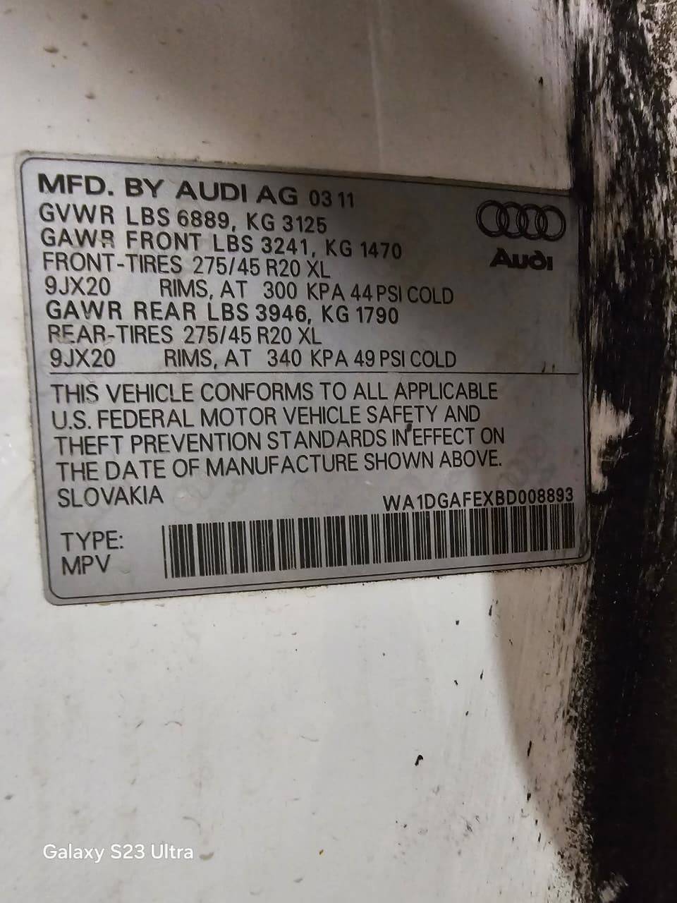 AUDI Q7 2011 - Marhaba Auction Used Cars - Image 12