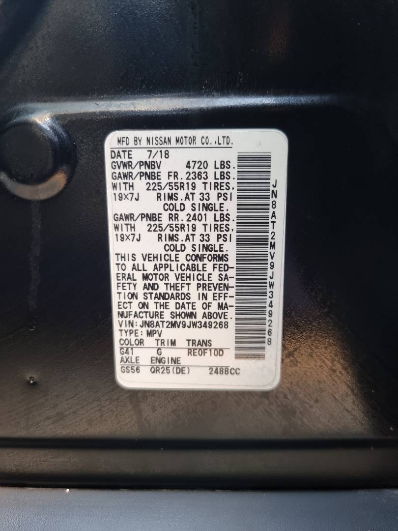 2018 NISSAN ROGUE — 67632 Miles — Lot 125487 — Souq - Marhaba Auctions Used Cars - Image 10