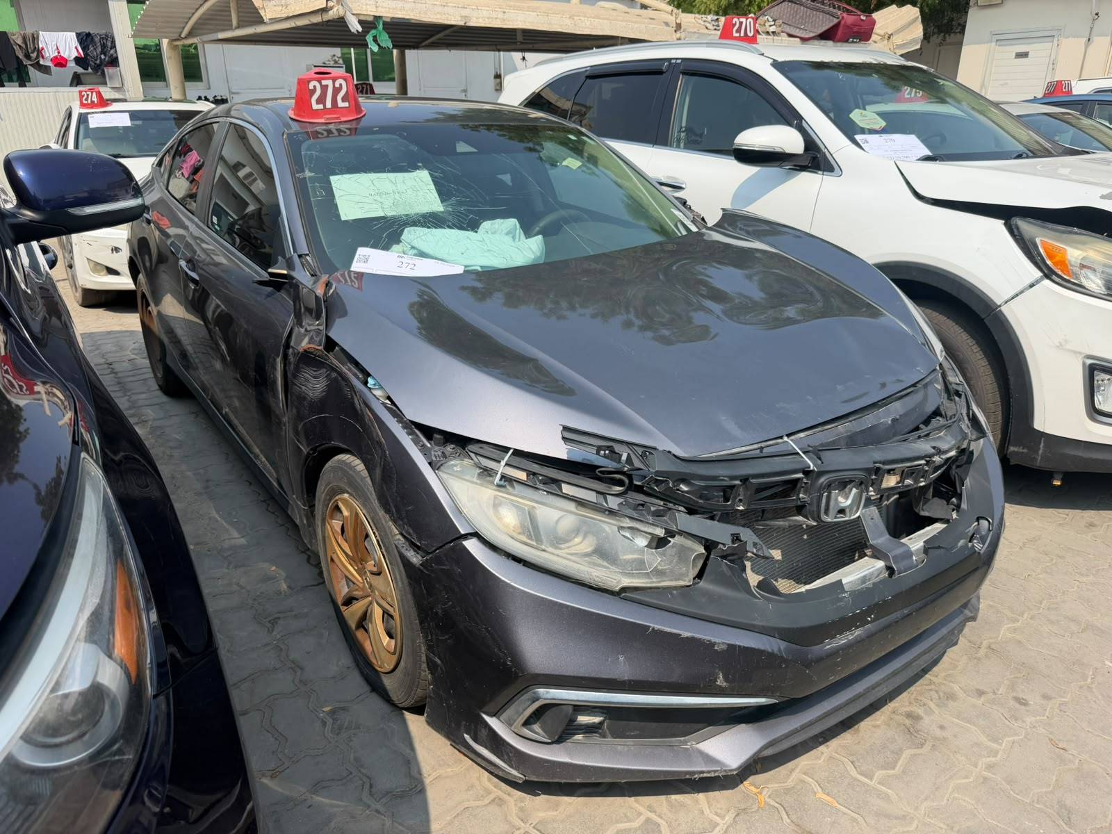 2019 HONDA CIVIC — sold — 118906 Miles — Lot KH541403 — Main - Marhaba Auctions Used Cars - Image 2