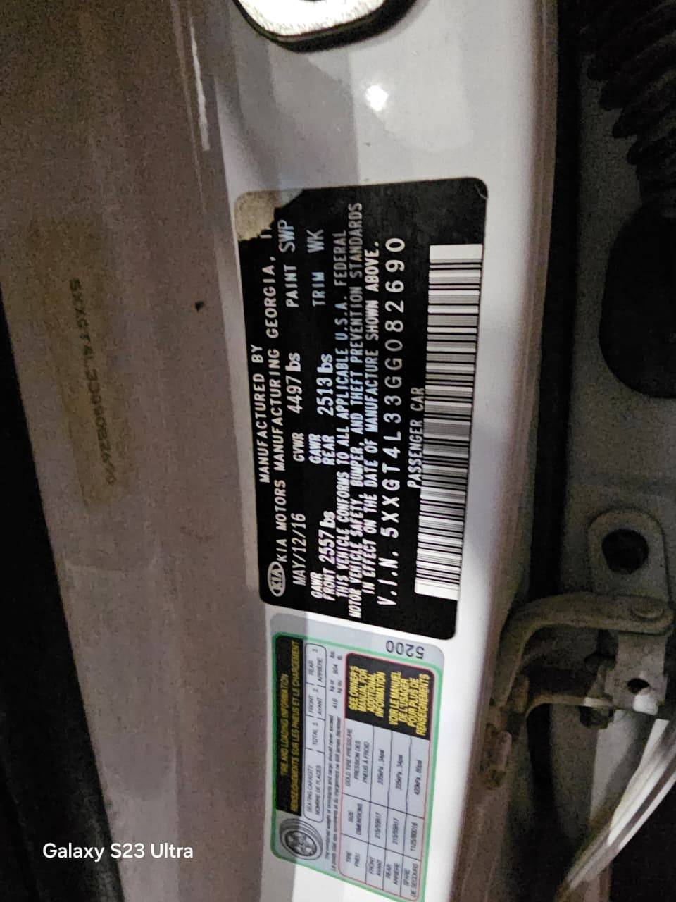 KIA OPTIMA 2016 - Marhaba Auction Used Cars - Image 9