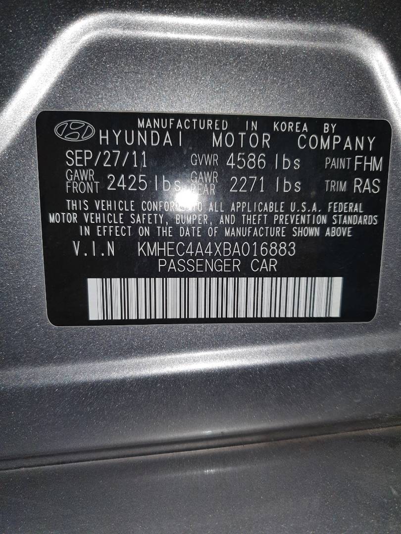 2011 HYUNDAI SONATA — 139967 Miles — Lot A016883 — Ind. 12 - Marhaba Auctions Used Cars - Image 18