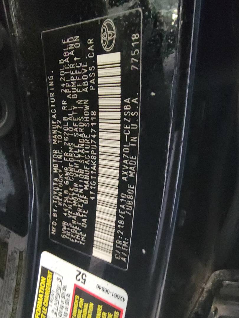 TOYOTA CAMRY 2023 - Marhaba Auction Used Cars - Image 10