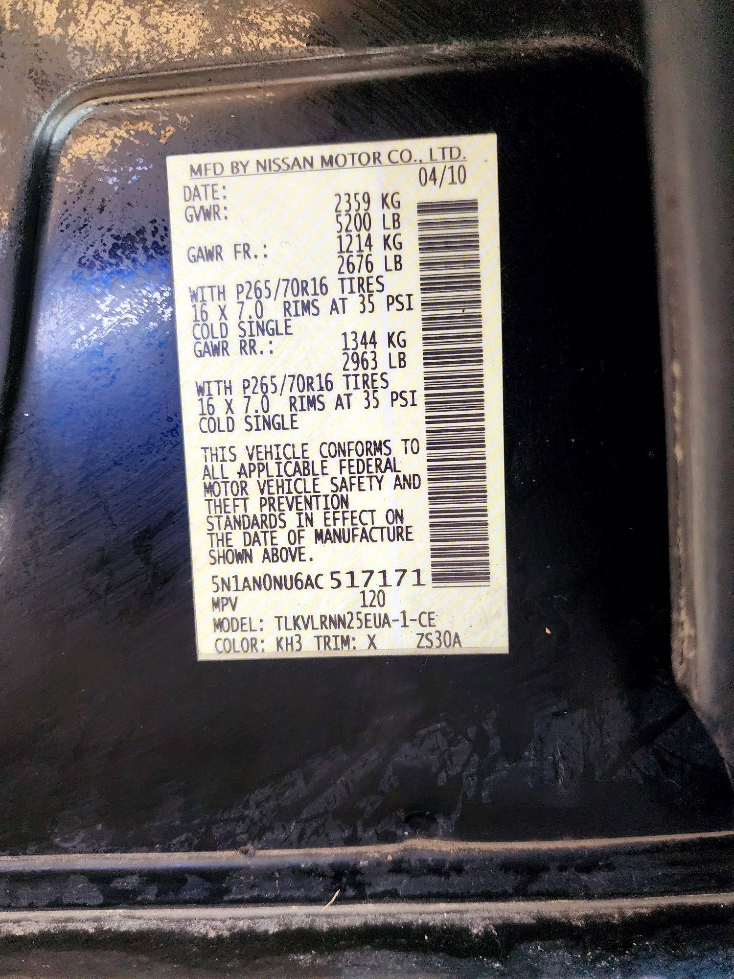 NISSAN XTERRA 2010 - Marhaba Auction Used Cars - Image 9