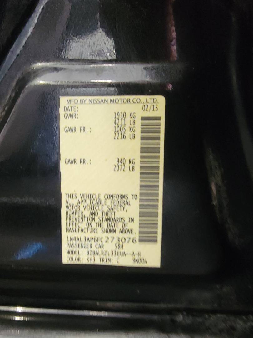 2015 NISSAN ALTIMA — 86134 Miles — Lot C273076 — Main - Marhaba Auctions Used Cars - Image 10