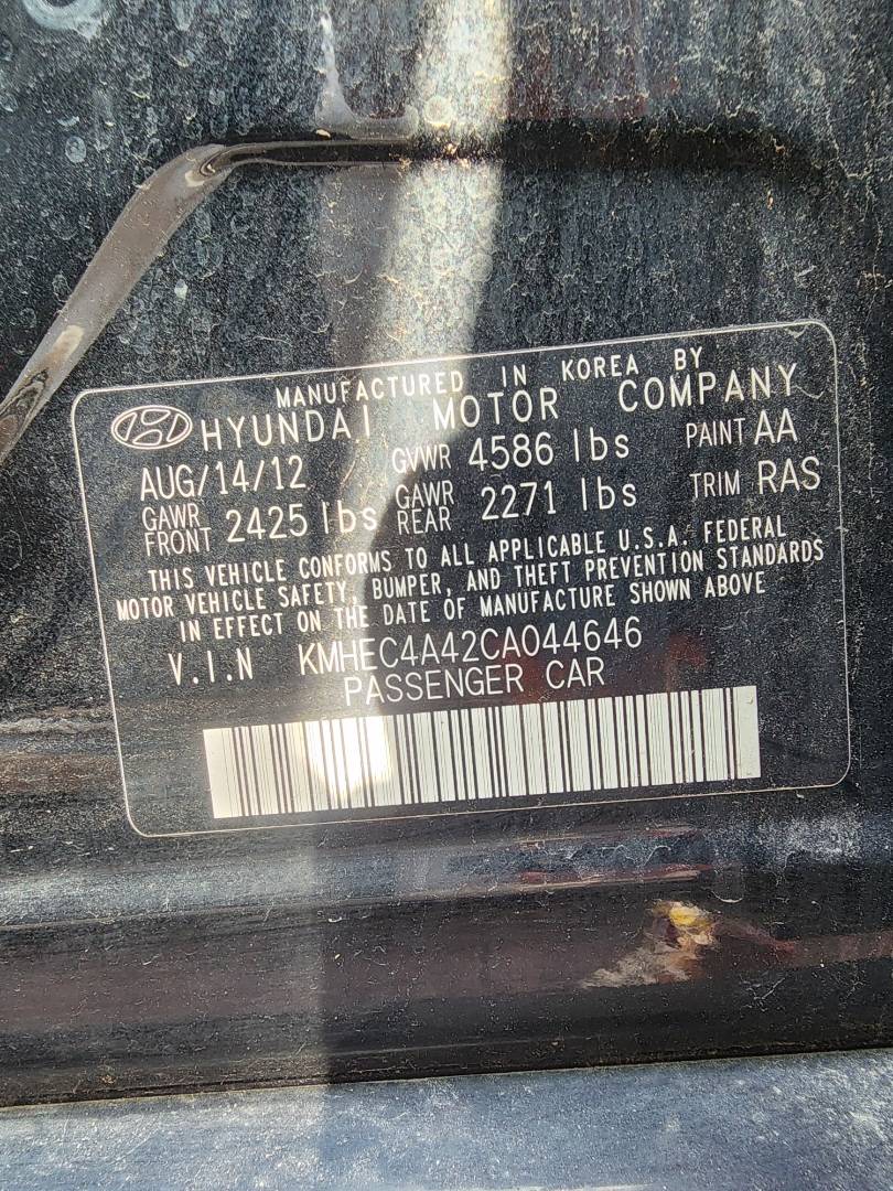 2012 HYUNDAI SONATA — 158824 Miles — Lot 38727986 - Marhaba Auctions Used Cars - Image 7