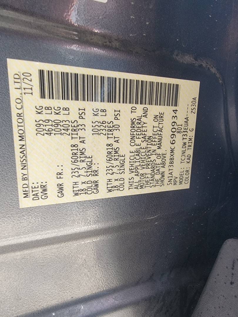 2021 NISSAN ROGUE — 74282 Miles — Lot MC690934 — Main - Marhaba Auctions Used Cars - Image 9