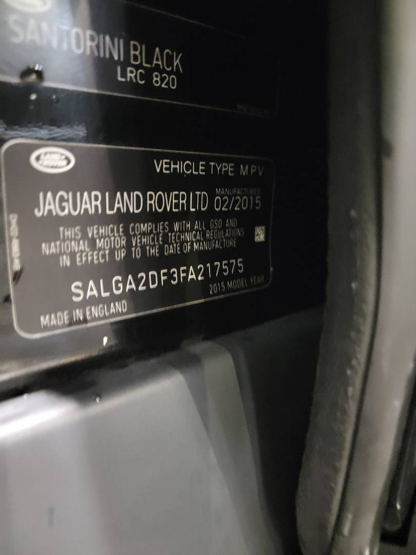 2015 LAND ROVER RANGE ROVER VOGUE — 169951 KM — Lot FA217575 — Main - Marhaba Auctions Used Cars - Image 11