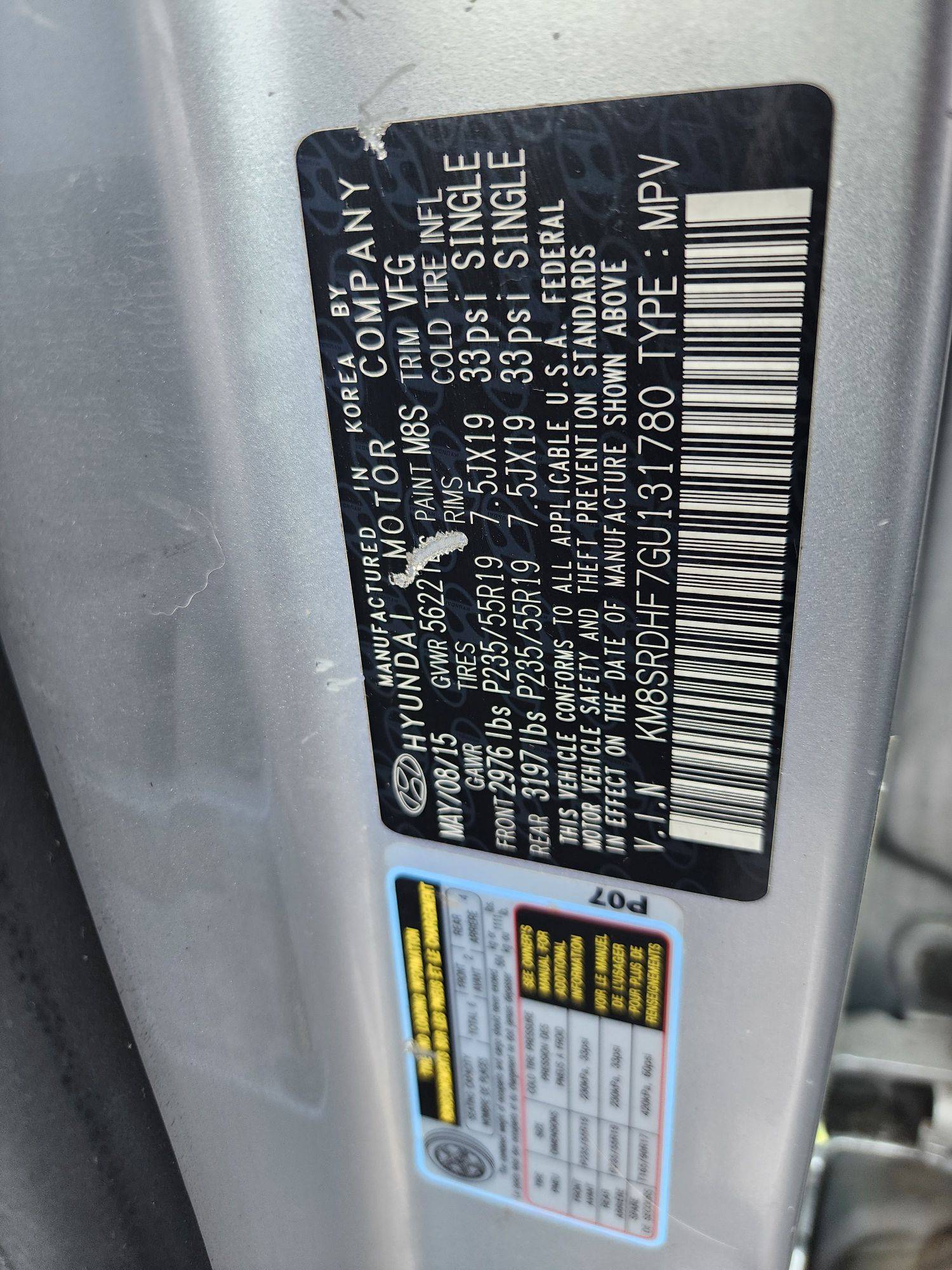 HYUNDAI SANTA FE 2016 - Marhaba Auction Used Cars - Image 11