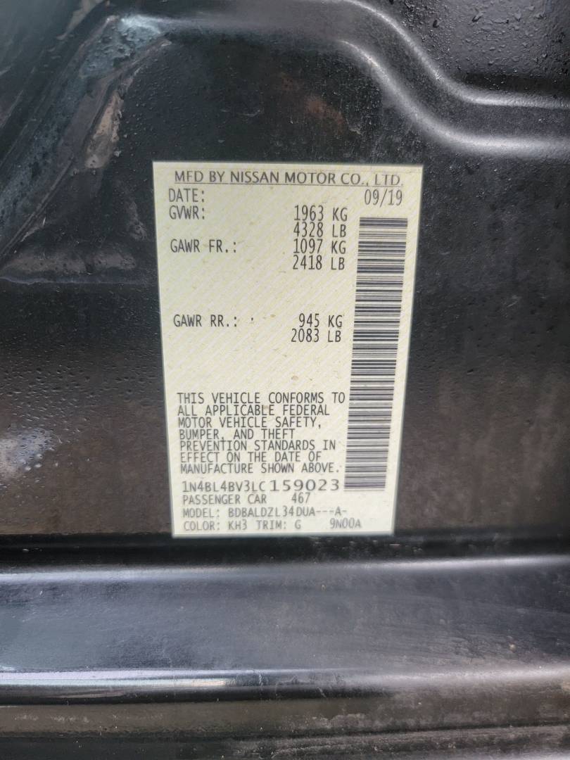 2020 NISSAN ALTIMA — 91209 Miles — Lot C159023 — Souq - Marhaba Auctions Used Cars - Image 7