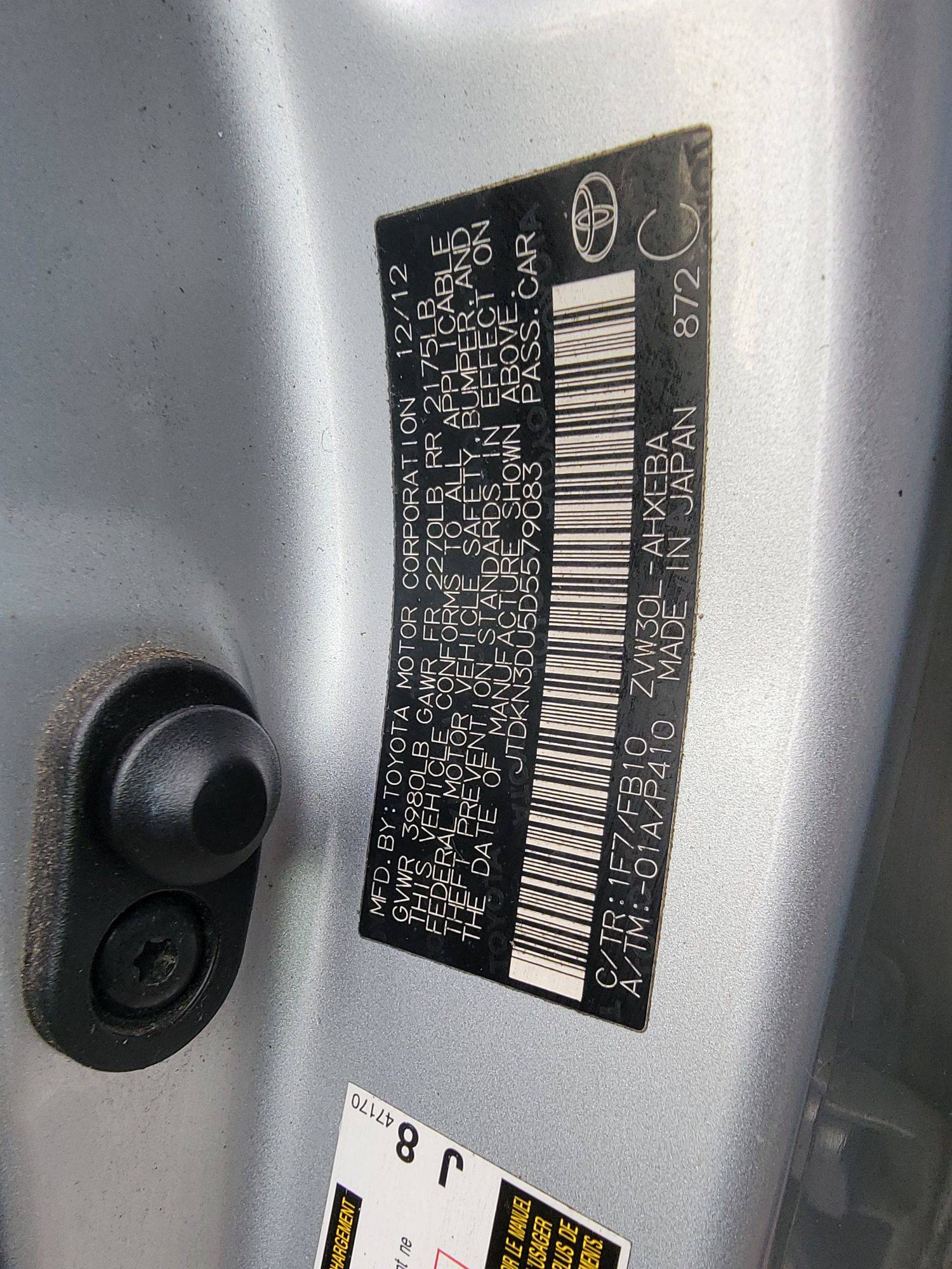 TOYOTA PRIUS 2013 - Marhaba Auction Used Cars - Image 9