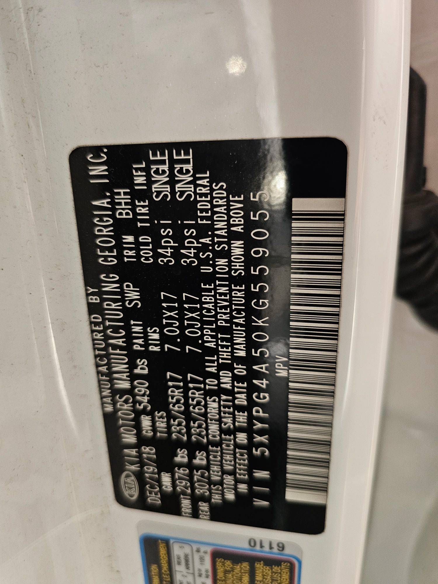 KIA SORENTO 2019 - Marhaba Auction Used Cars - Image 8