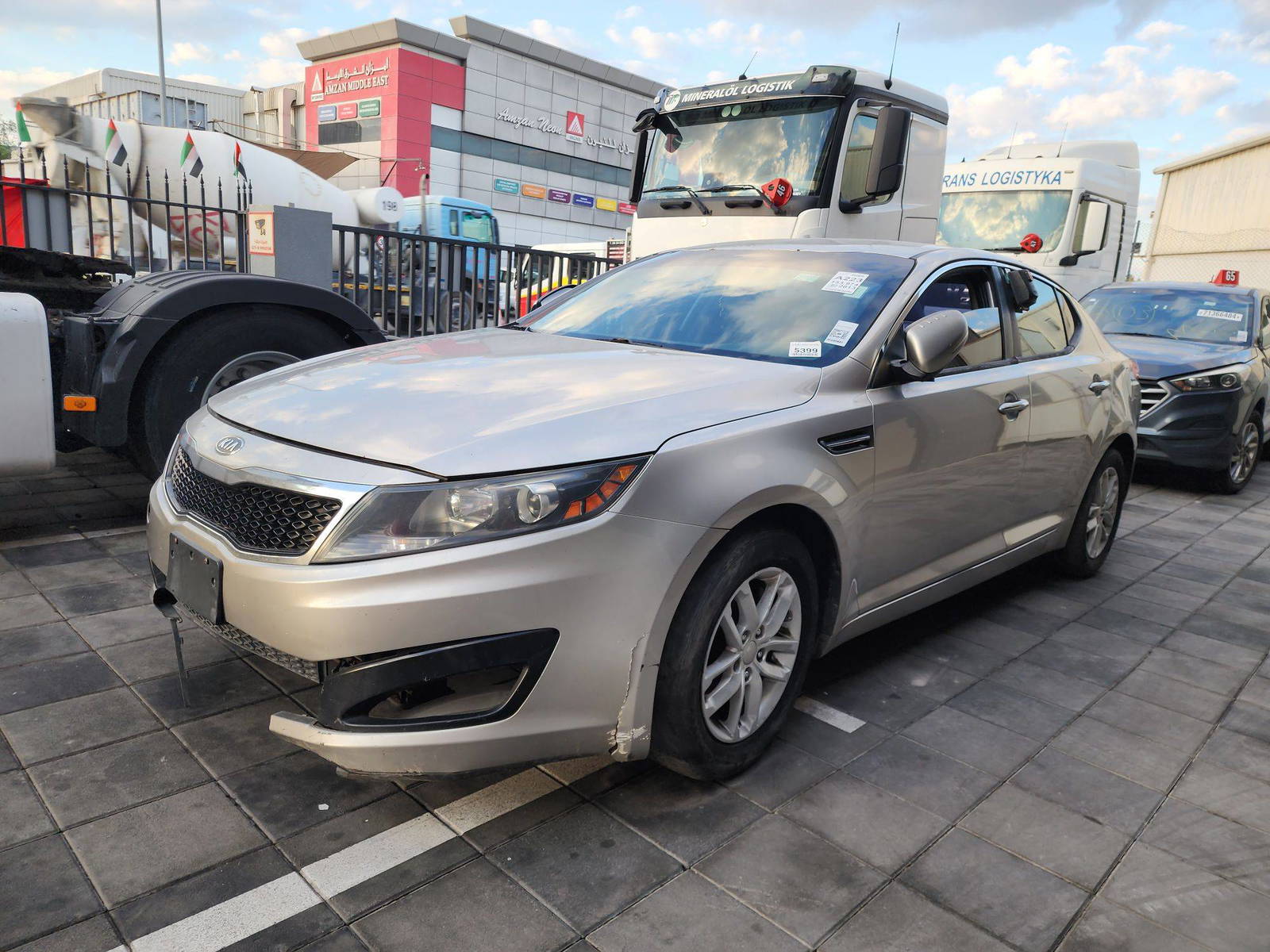 2013 KIA OPTIMA — 153974 Miles — Lot 5399 — Al Quoz - Marhaba Auctions Used Cars - Image 3