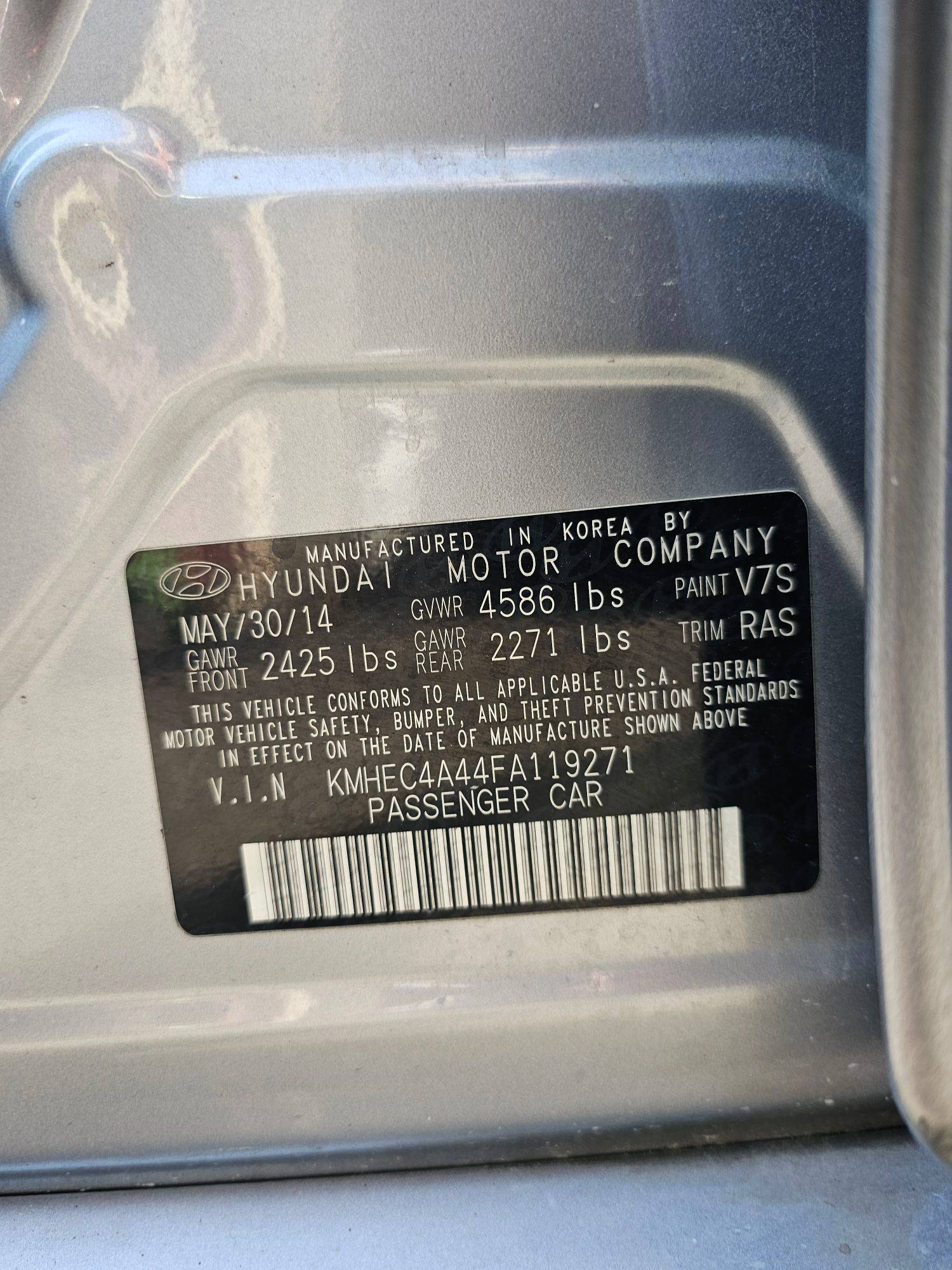 HYUNDAI SONATA 2015 - Marhaba Auction Used Cars - Image 10