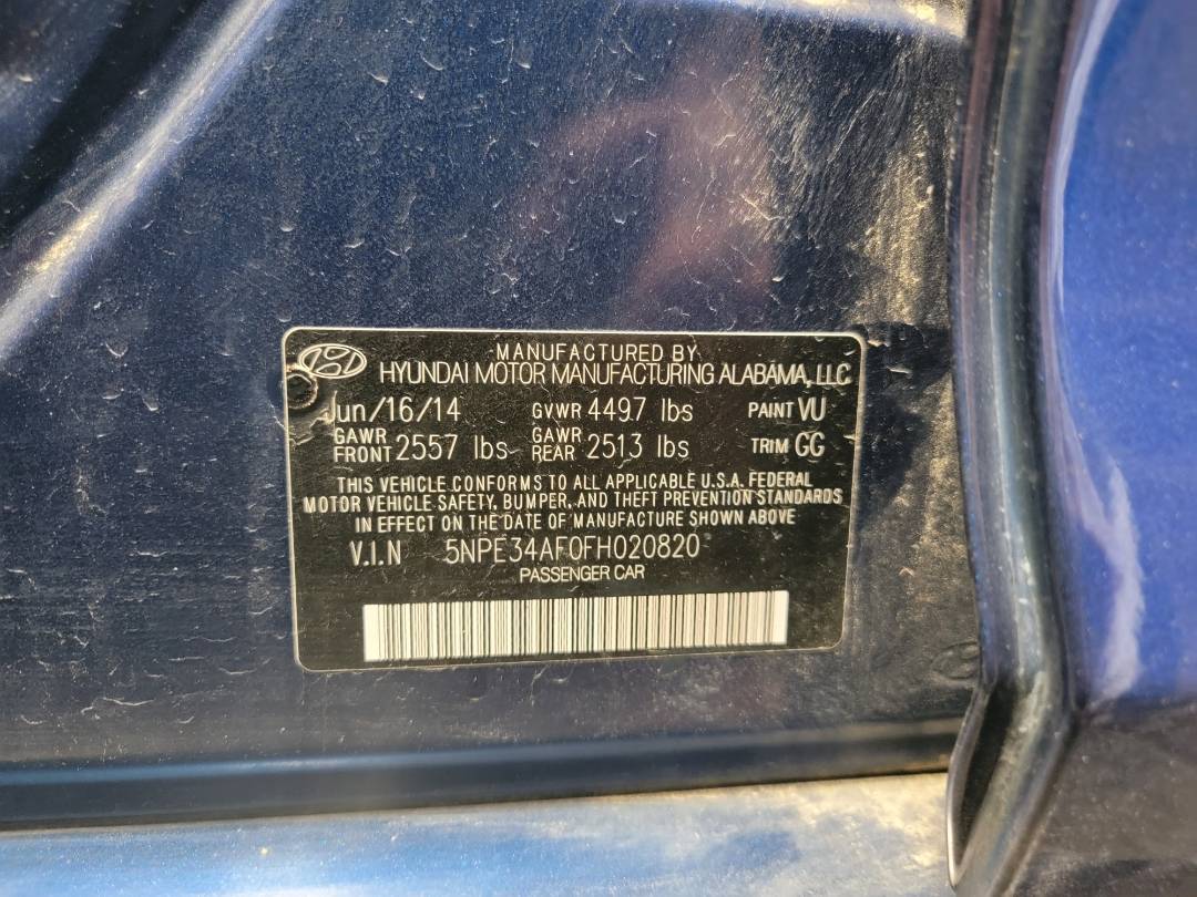 2015 HYUNDAI SONATA — 202211 Miles — Lot 42613504 — Main - Marhaba Auctions Used Cars - Image 9