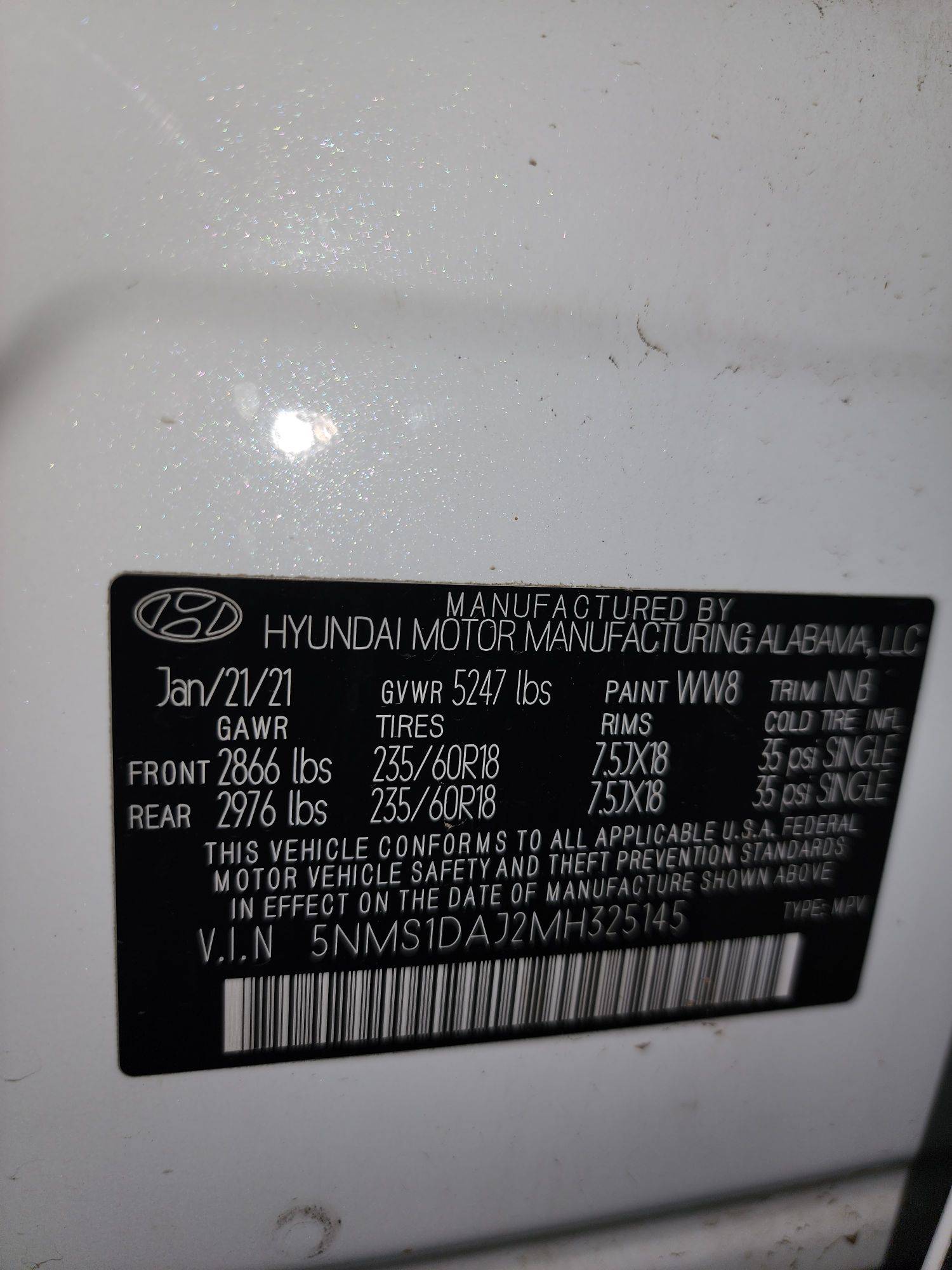 2021 HYUNDAI SANTA FE — 115401 Miles — Lot AJ2MH325145 — Main - Marhaba Auctions Used Cars - Image 10