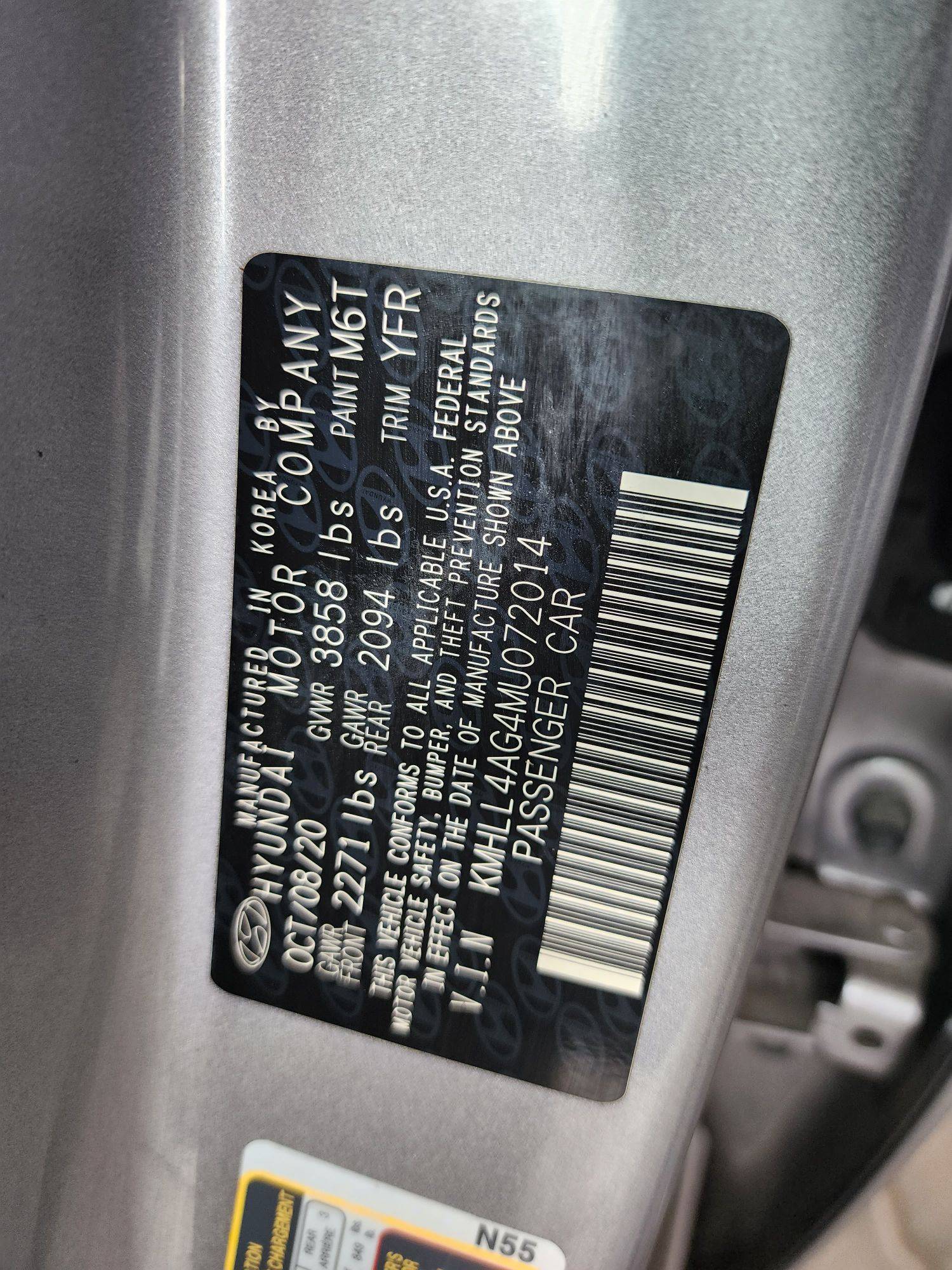 2021 HYUNDAI ELANTRA — 42230 Miles — Lot 072014 - Marhaba Auctions Used Cars - Image 4