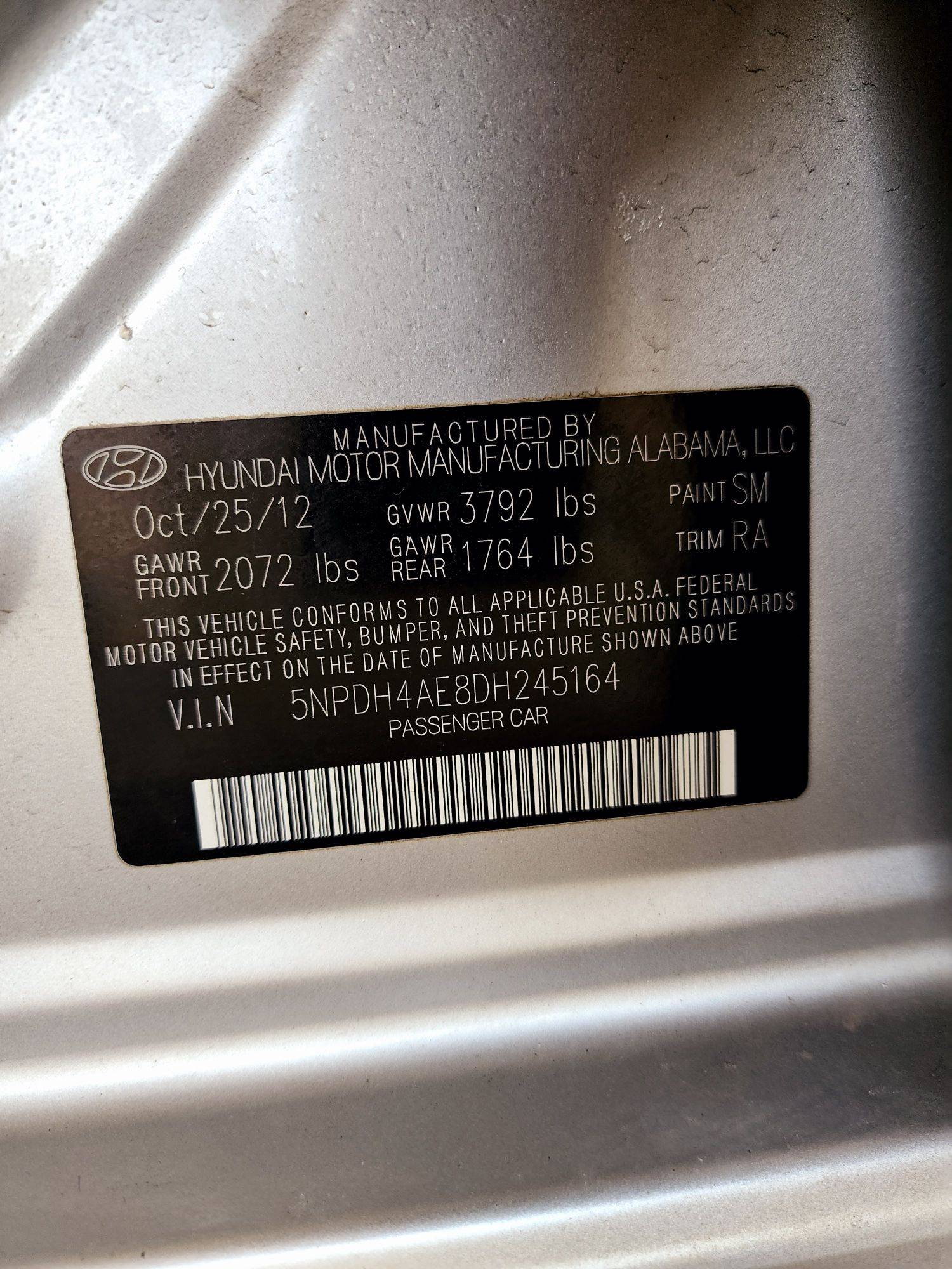 2013 HYUNDAI ELANTRA — 182483 Miles — Lot 70837274 — Souq - Marhaba Auctions Used Cars - Image 9