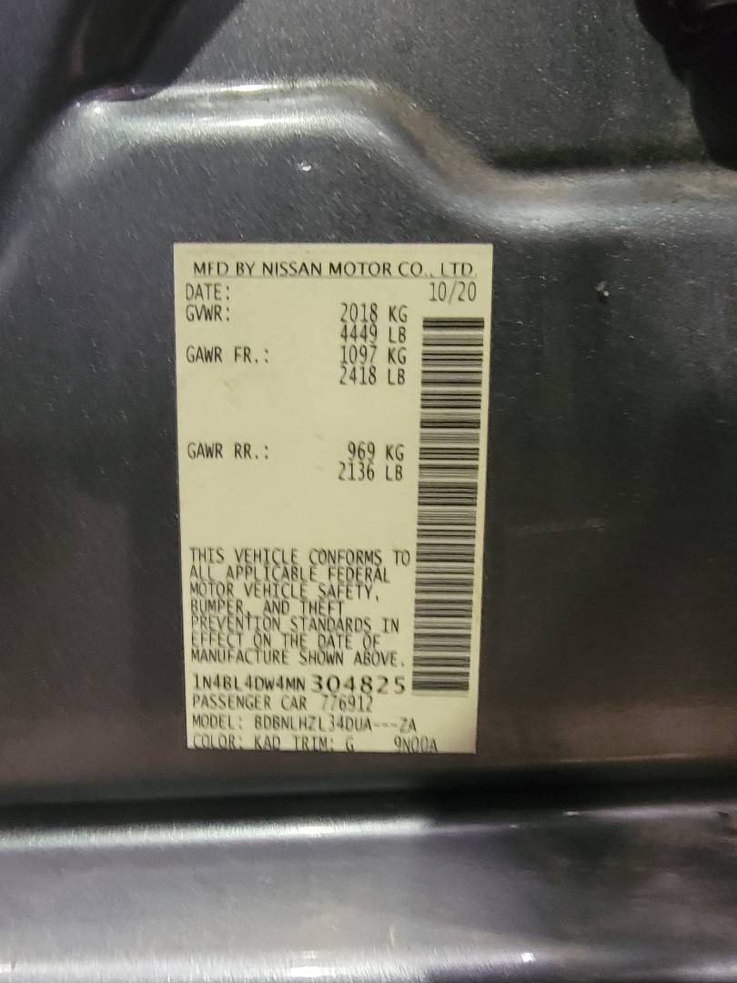 2021 NISSAN ALTIMA — 52122 Miles — Lot MN304825 — Main - Marhaba Auctions Used Cars - Image 9