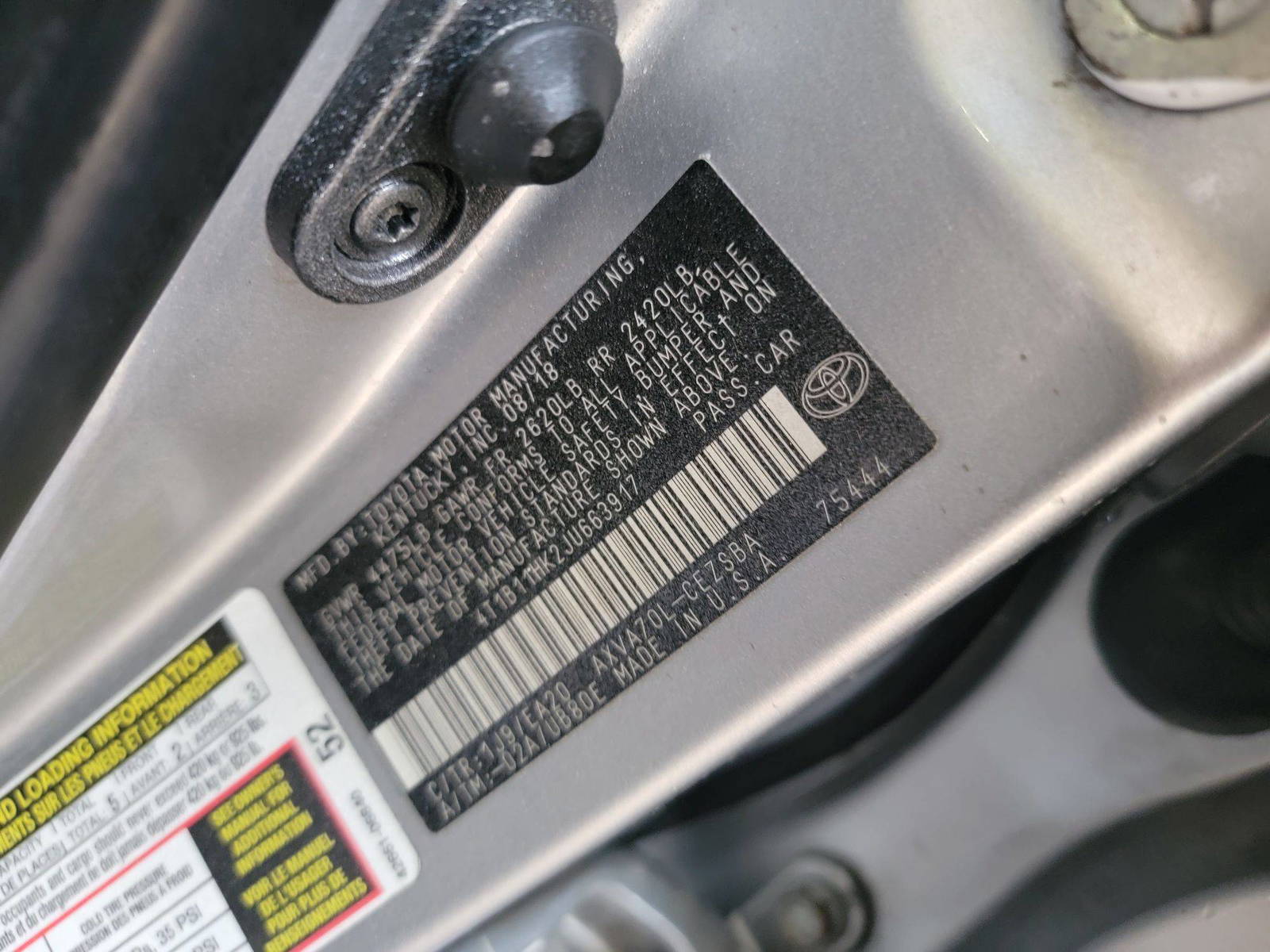 TOYOTA CAMRY 2018 - Marhaba Auction Used Cars - Image 9