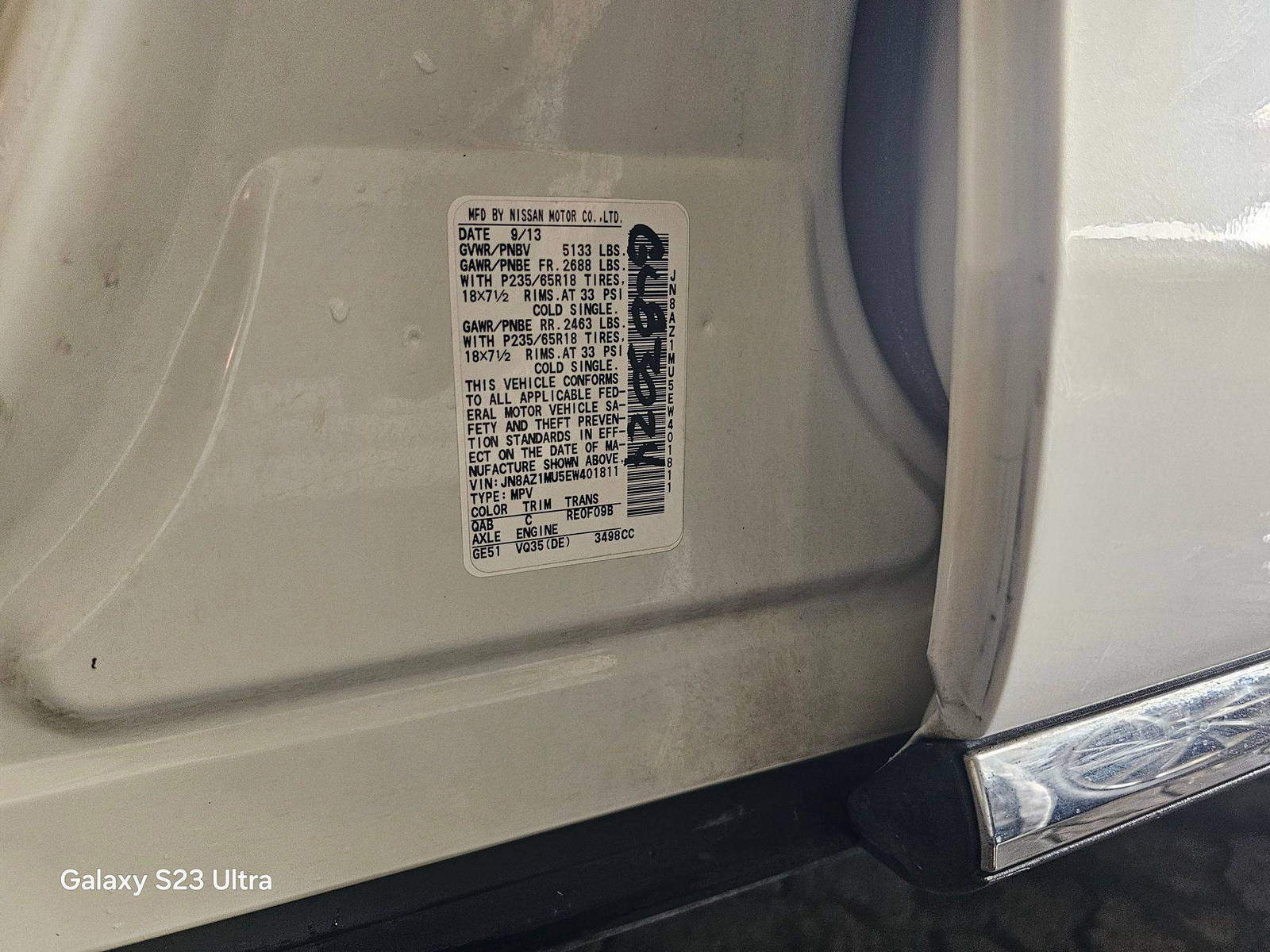 NISSAN MURANO 2014 - Marhaba Auction Used Cars - Image 9