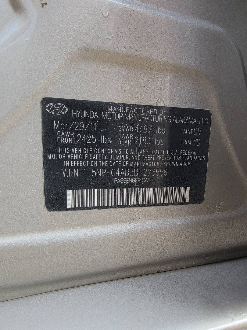 2011 HYUNDAI SONATA — 167508 Miles — Lot H273556 - Marhaba Auctions Used Cars - Image 10