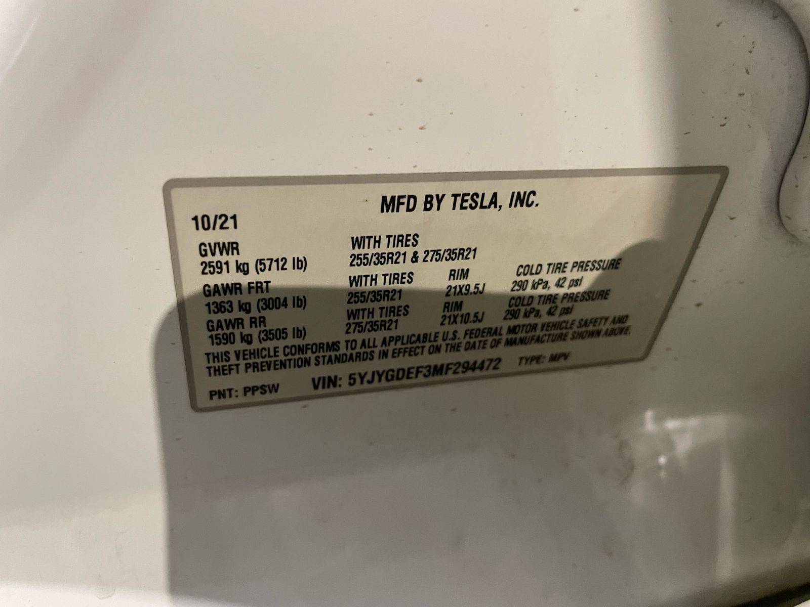 2021 TESLA MODEL Y — 34152 Miles — Lot F294472 — Main - Marhaba Auctions Used Cars - Image 8