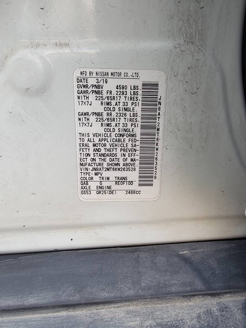 2019 NISSAN ROGUE — 177508 Miles — Lot W263528 — Main - Marhaba Auctions Used Cars - Image 9