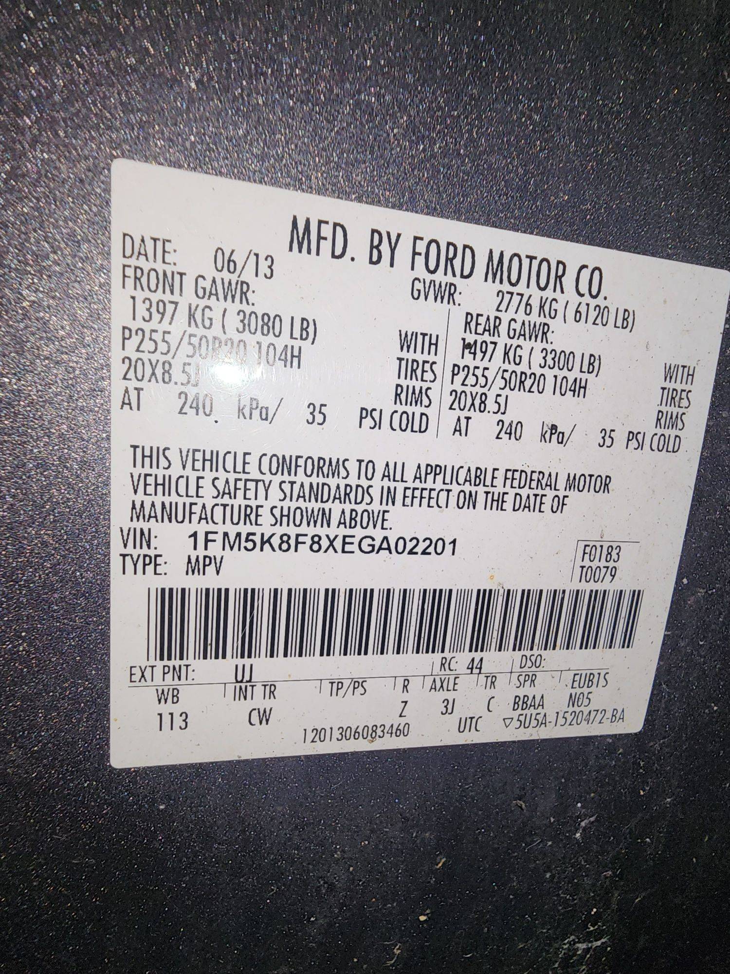 2014 FORD EXPLORER — 157535 Miles — Lot 1361182 — Souq - Marhaba Auctions Used Cars - Image 12