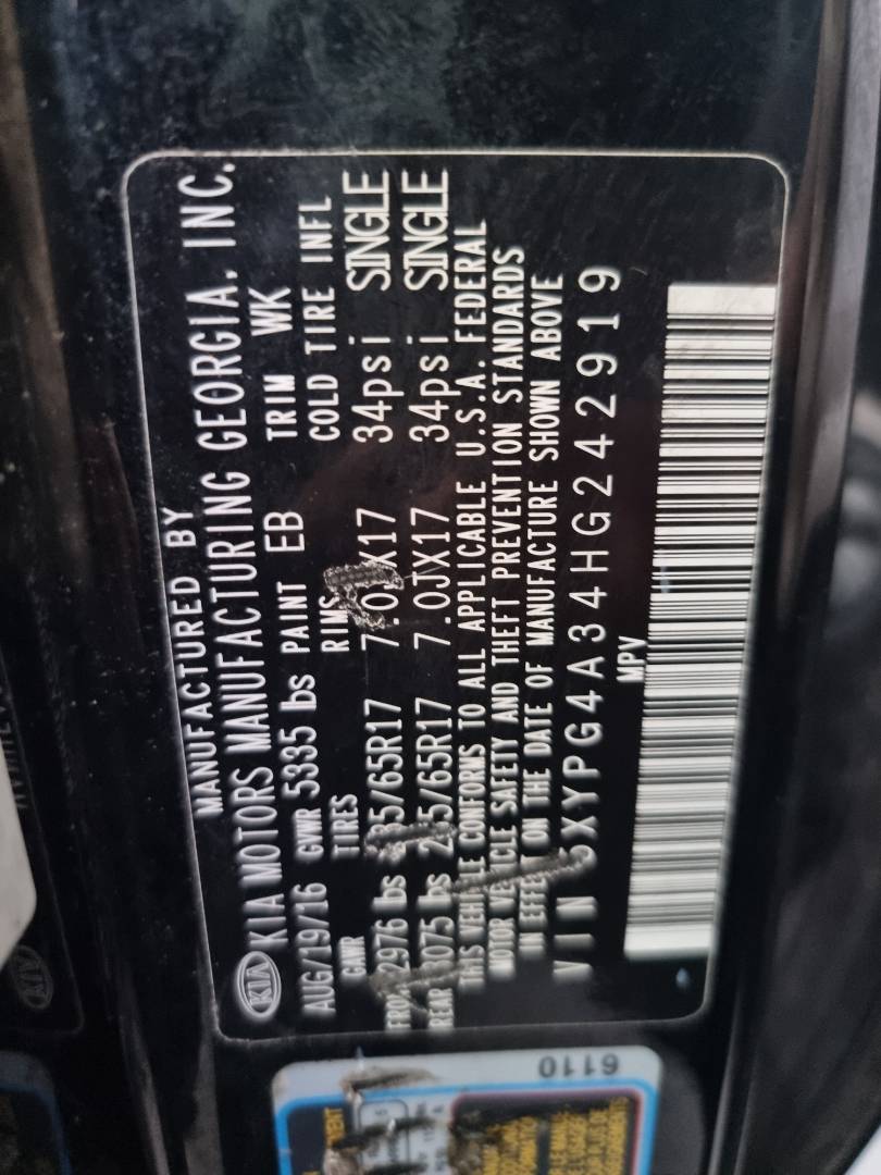 2017 KIA SORENTO — 149741 Miles — Lot G242919 — Ind. 12 - Marhaba Auctions Used Cars - Image 8