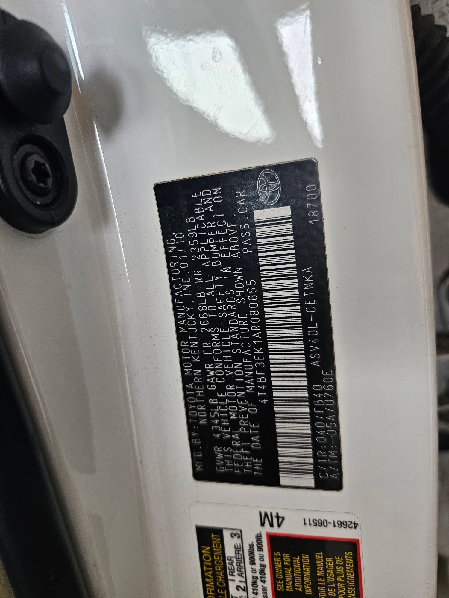 TOYOTA CAMRY 2010 - Marhaba Auction Used Cars - Image 11