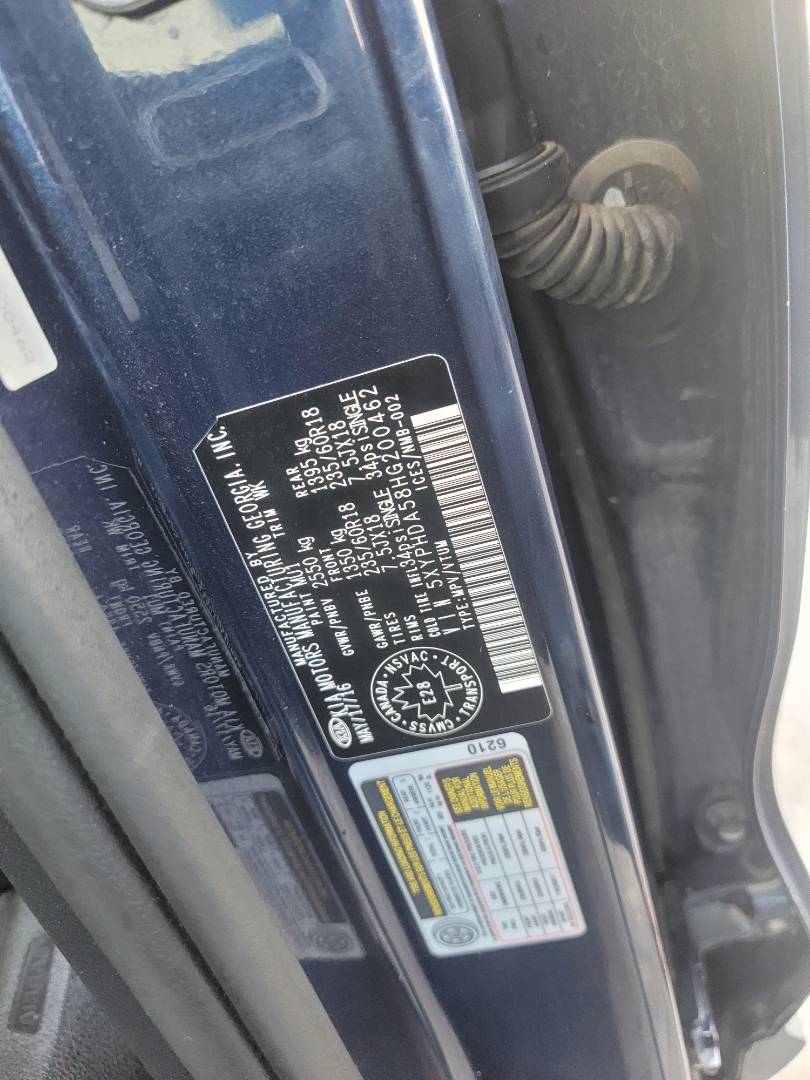 KIA SORENTO 2017 - Marhaba Auction Used Cars - Image 9