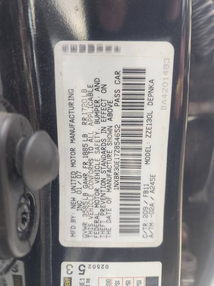2007 TOYOTA COROLLA — 105206 Miles — Lot 46403064 — Souq - Marhaba Auctions Used Cars - Image 5