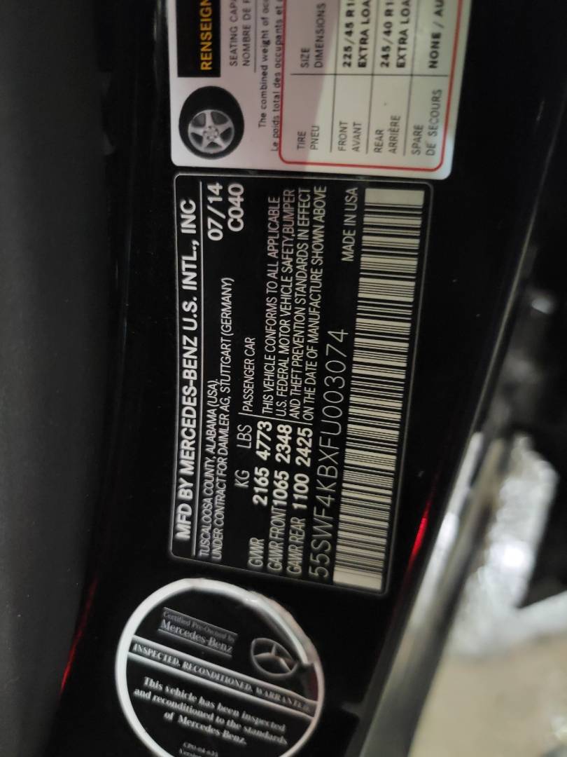 2015 MERCEDES BENZ C300 — 84738 Miles — Lot 003074 — Ind. 12 - Marhaba Auctions Used Cars - Image 10