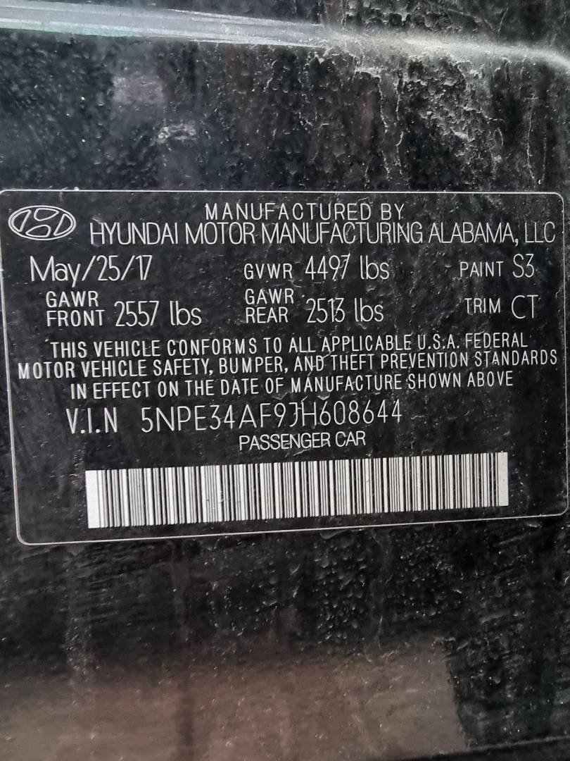 2018 HYUNDAI SONATA — 134657 Miles — Lot 145872 — Main - Marhaba Auctions Used Cars - Image 10