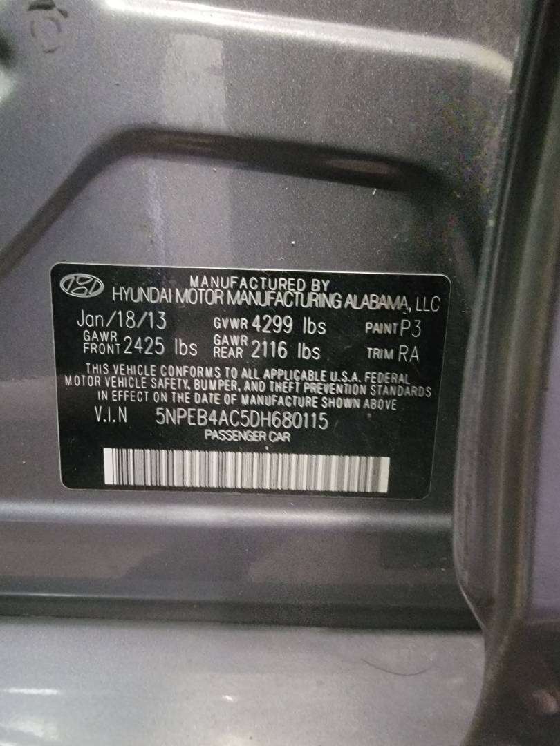 2013 HYUNDAI SONATA — 91786 Miles — Lot 40006303 — Main - Marhaba Auctions Used Cars - Image 10