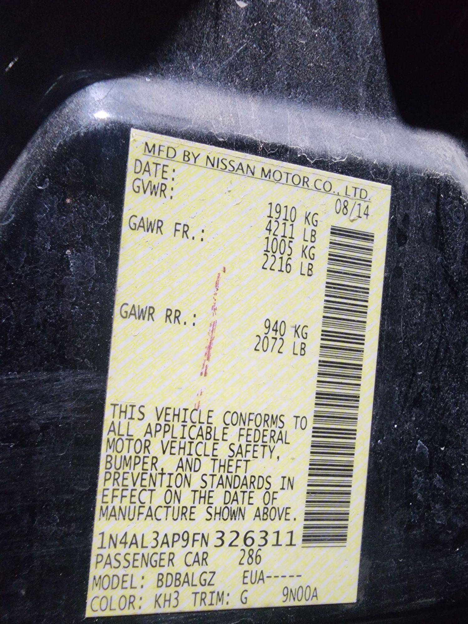 NISSAN ALTIMA 2015 - Marhaba Auction Used Cars - Image 10