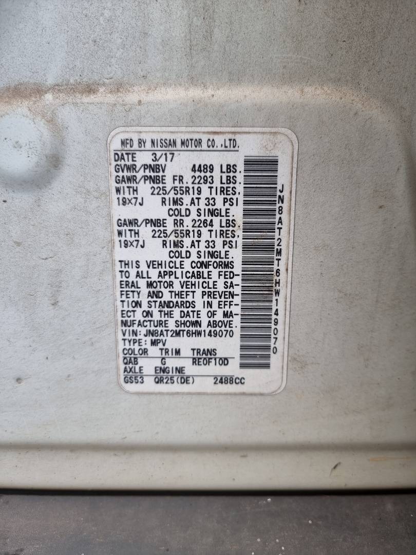 NISSAN ROGUE 2017 - Marhaba Auction Used Cars - Image 9