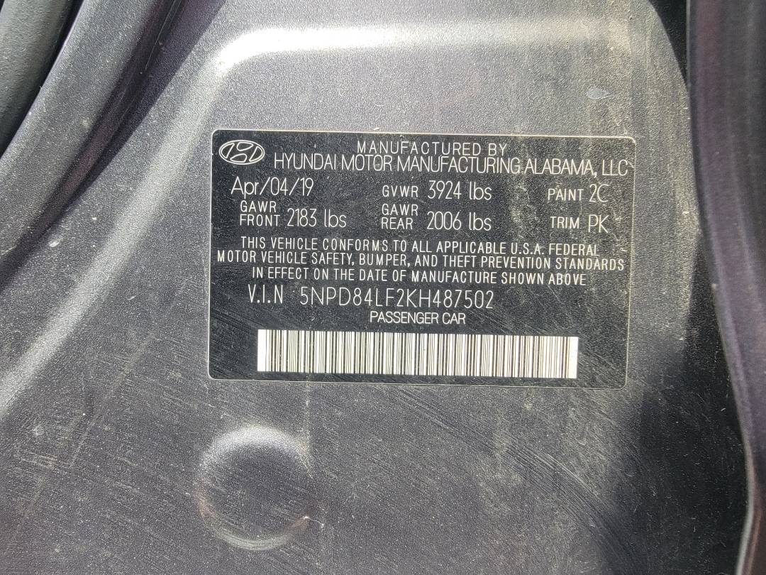 2019 HYUNDAI ELANTRA — 79533 Miles — Lot KH487502 — Main - Marhaba Auctions Used Cars - Image 10