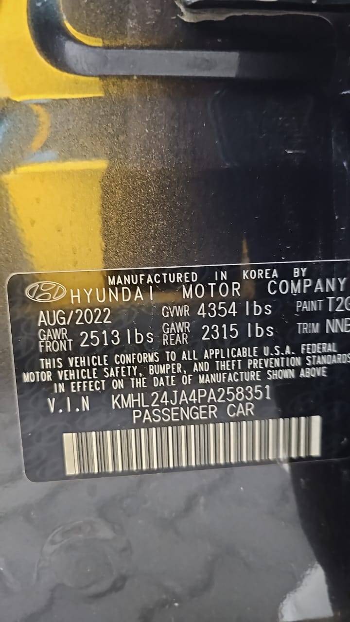 HYUNDAI SONATA 2023 - Marhaba Auction Used Cars - Image 3