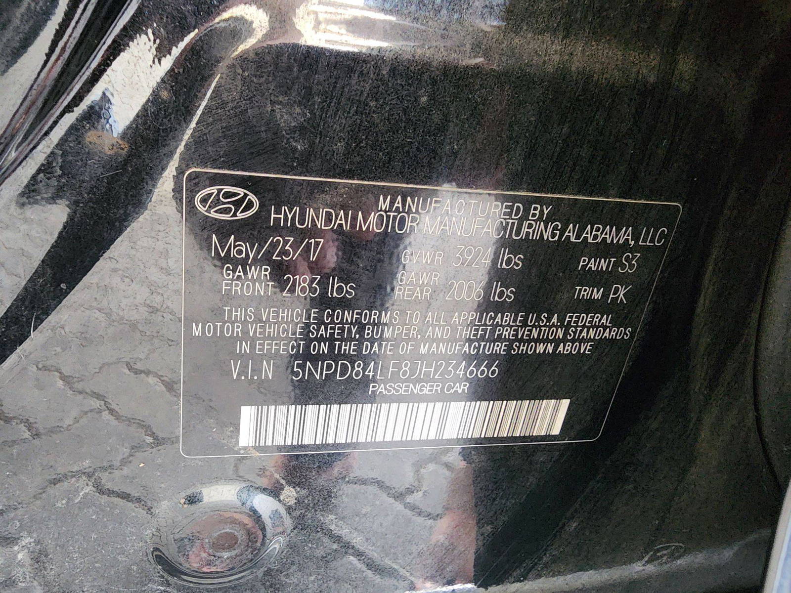 2018 HYUNDAI ELANTRA — 96414 Miles — Lot 38378163 — Souq - Marhaba Auctions Used Cars - Image 9