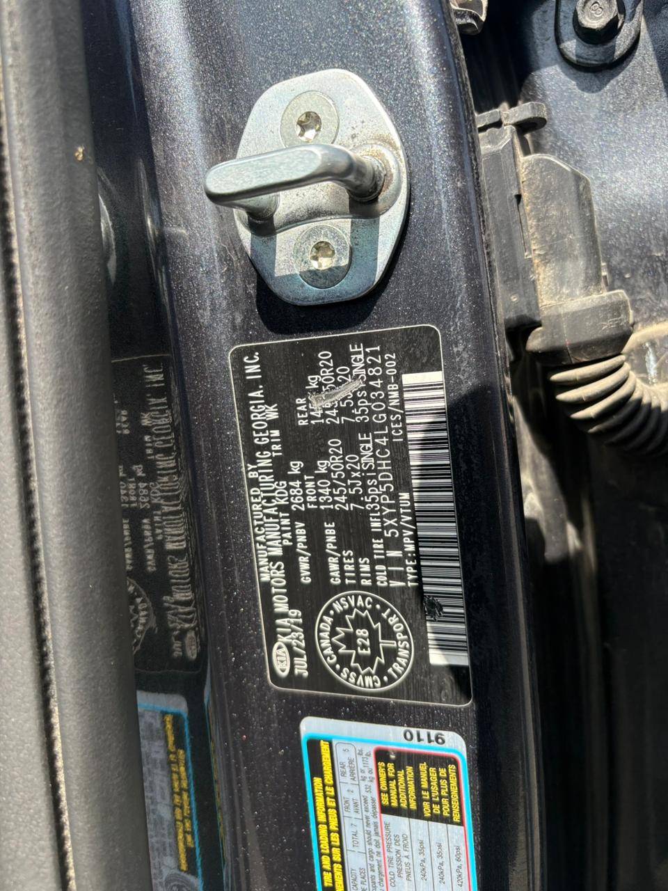 KIA TELLURIDE 2020 - Marhaba Auction Used Cars - Image 11