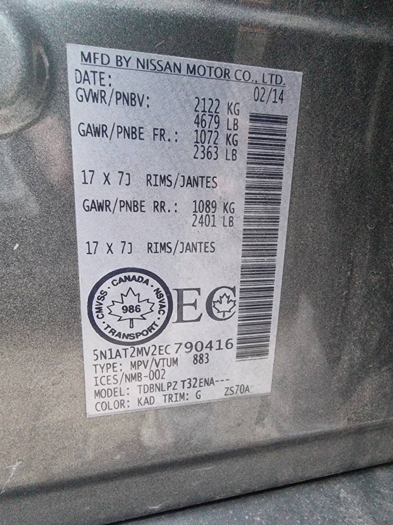 NISSAN ROGUE 2014 - Marhaba Auction Used Cars - Image 8