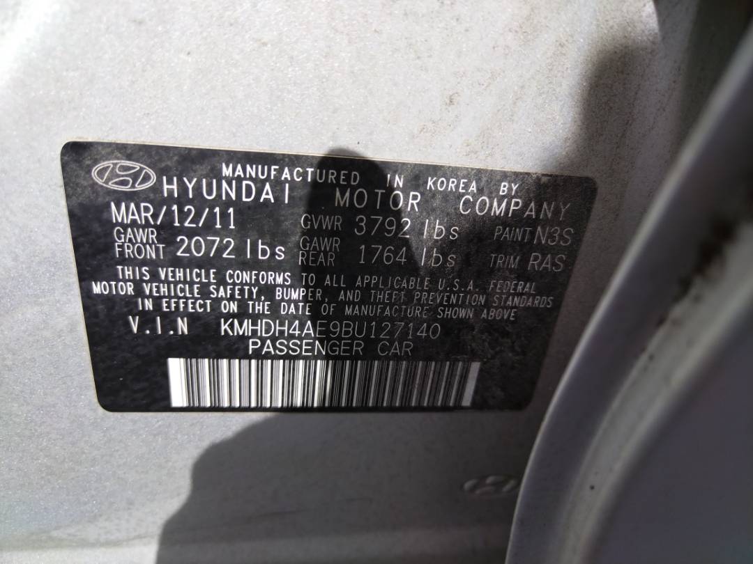 2011 HYUNDAI ELANTRA — 99810 Miles — Lot 37440252 - Marhaba Auctions Used Cars - Image 8