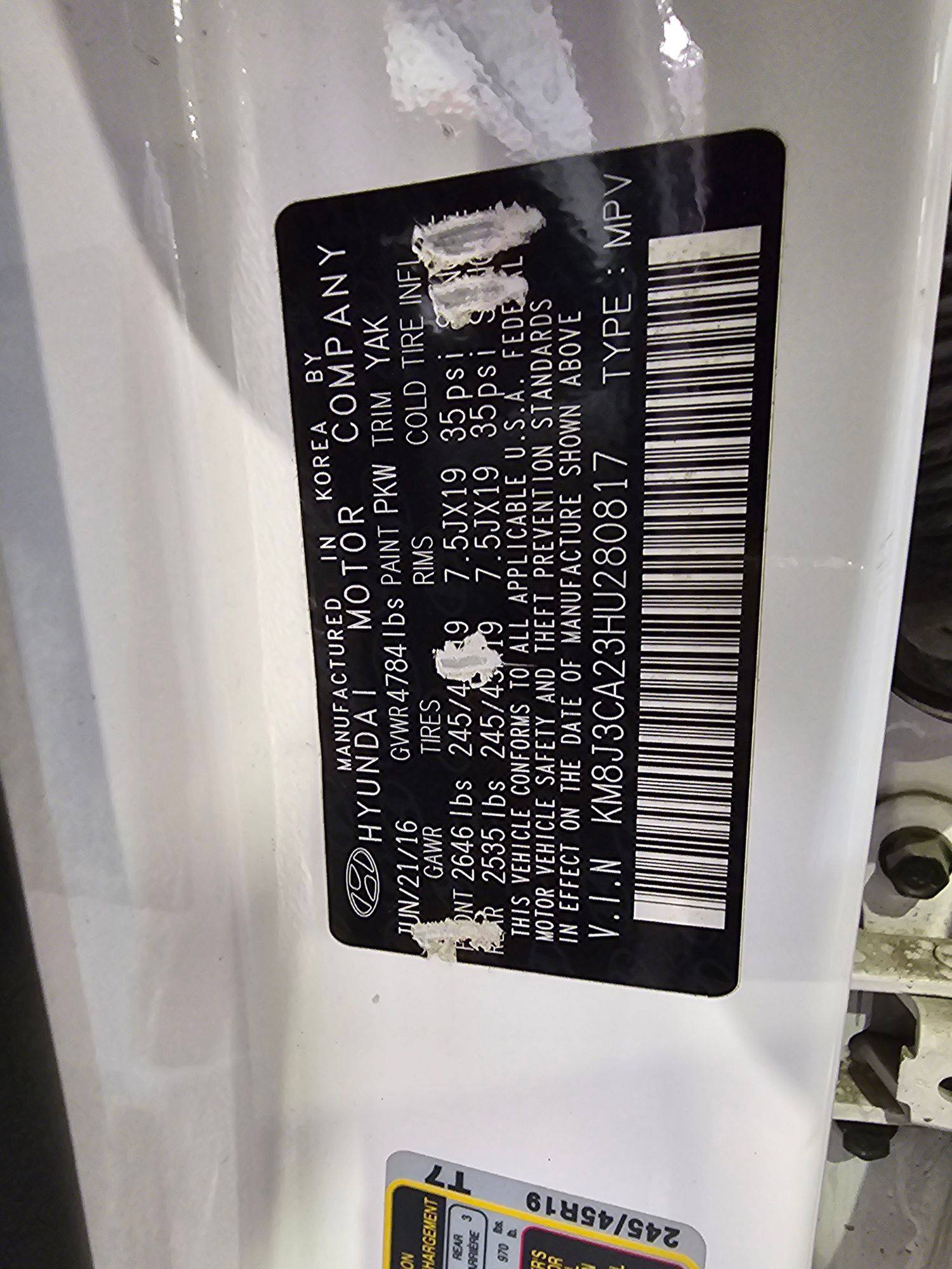 HYUNDAI TUCSON 2017 - Marhaba Auction Used Cars - Image 11