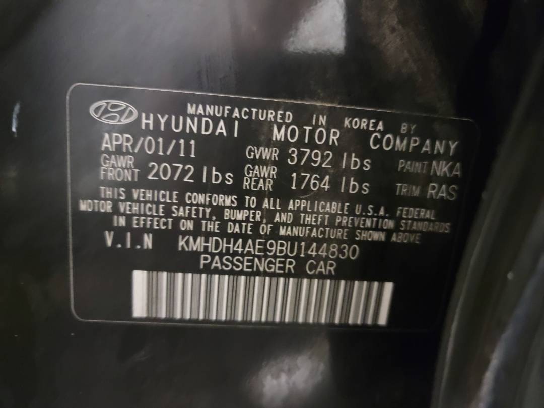 2011 HYUNDAI ELANTRA — 197045 Miles — Lot U144830 - Marhaba Auctions Used Cars - Image 9